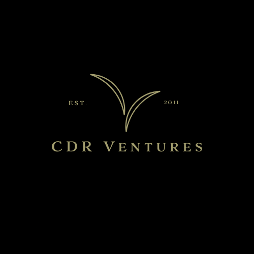 CDR Ventures dark logo variant on cream/off-white background